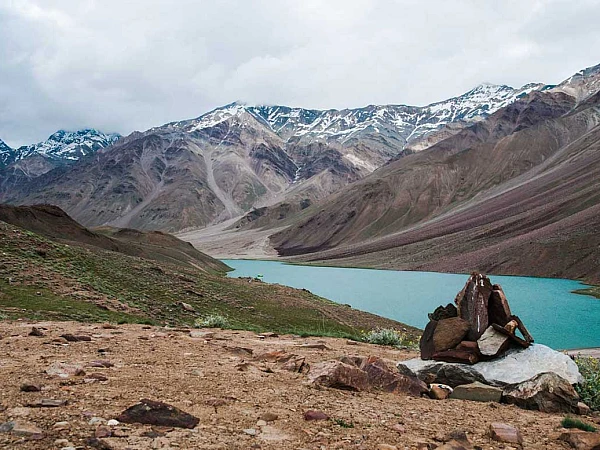 Chandratal Lake with Spiti Valley